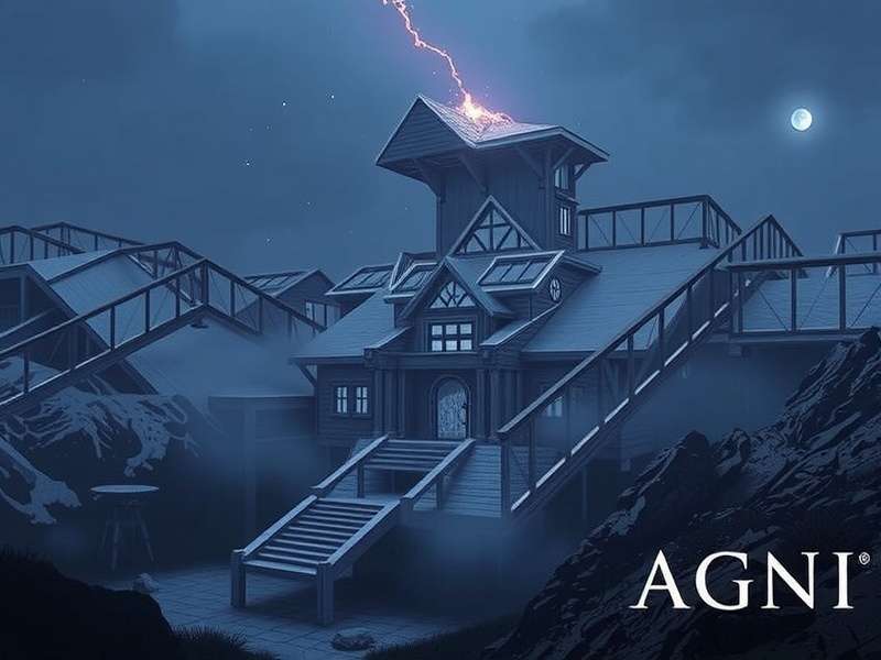 Agni S Ascent game banner featuring Lord Agni with fiery backdrop and ancient Indian temples